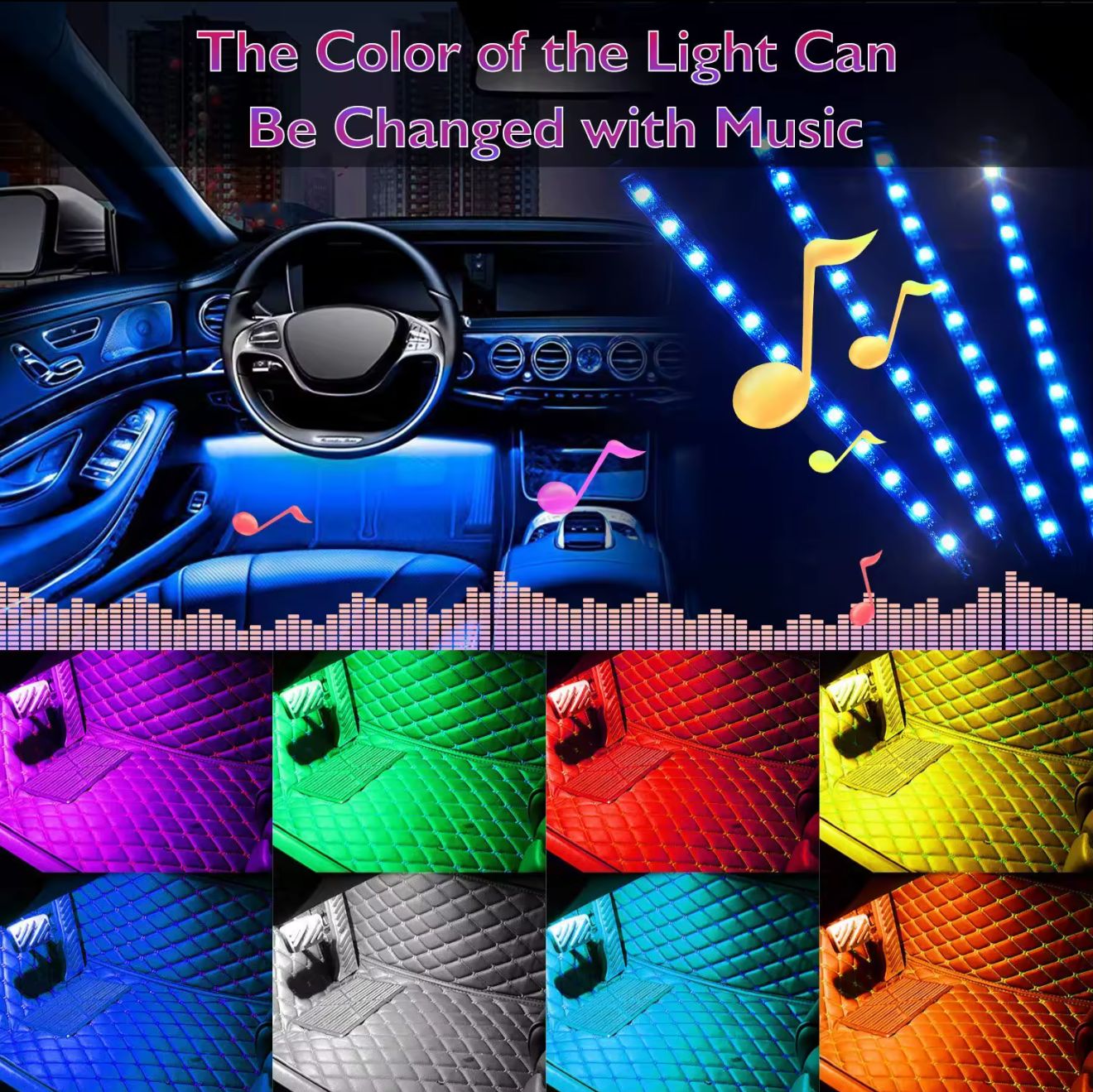 Car Interior LED Light Strips