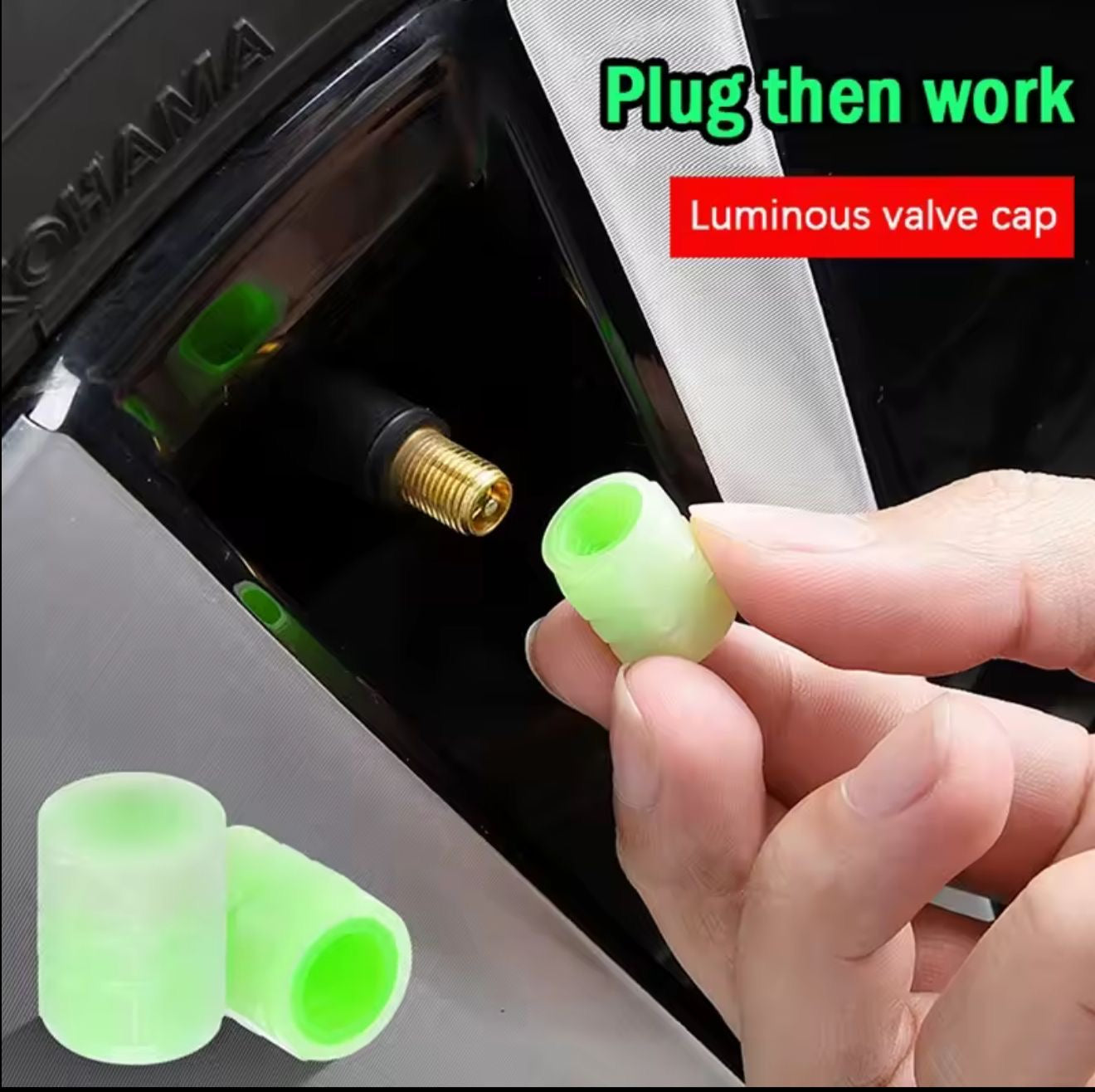 Luminous Tire Valve Caps