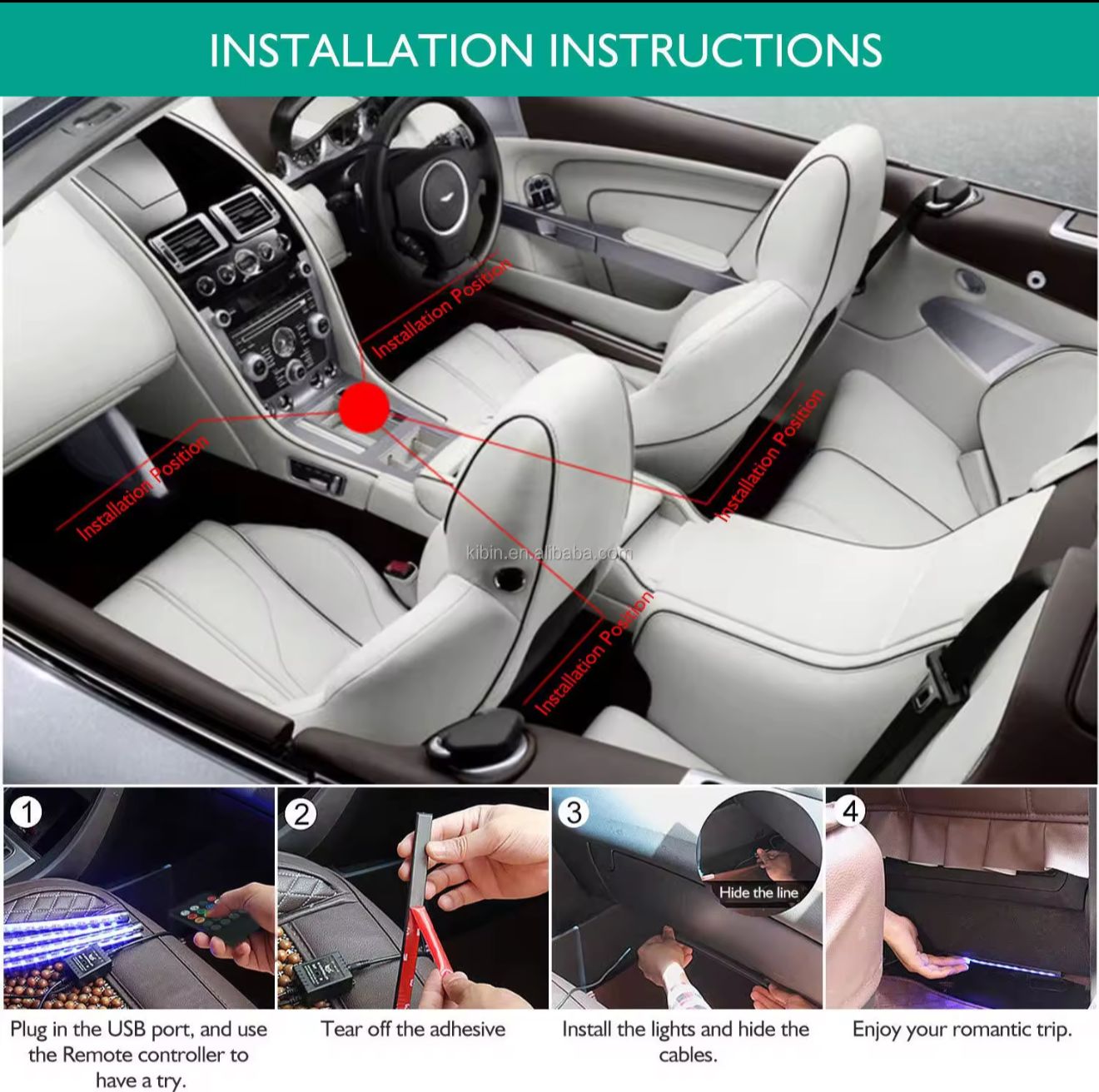 Car Interior LED Light Strips