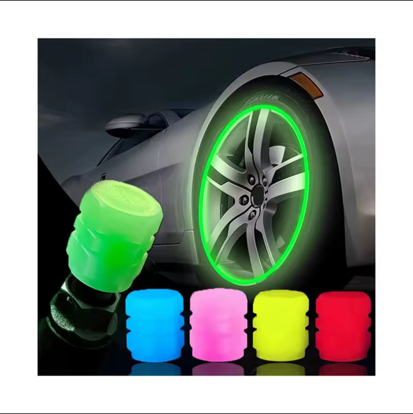 Luminous Tire Valve Caps